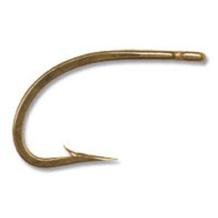 Mustad Classic O'Shaughnessy Live Bait Hook, Size 4, Forged, 3X Short Shank, Ringed Eye, Bronze, 10PK 9174-BR-4-10
